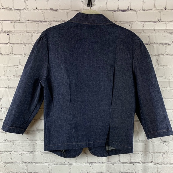 VINTAGE CASUALS Jacket Denim Cropped Style - Picture 4 of 7